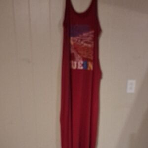 Women's Red Maxi Dress